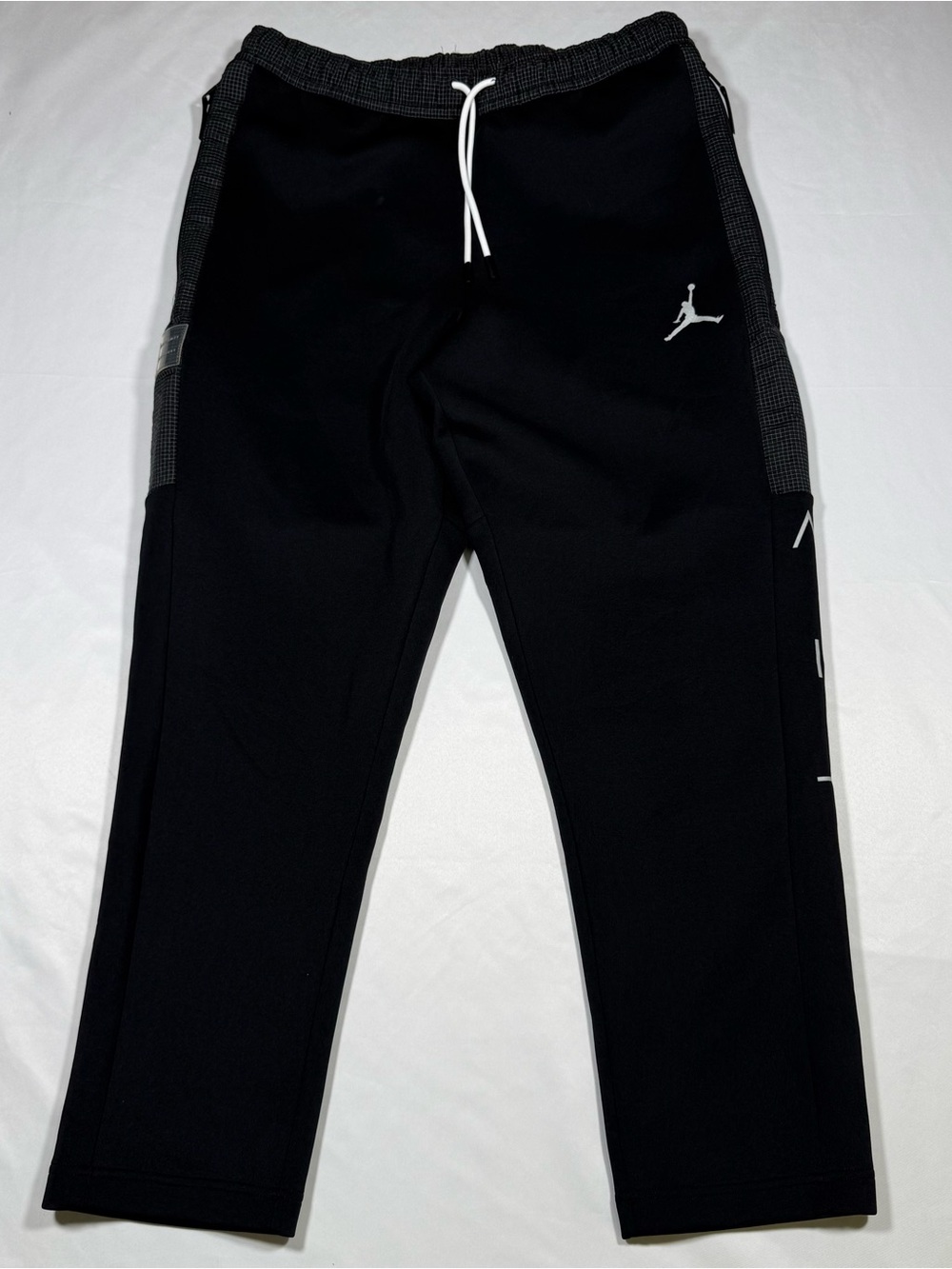 E1 Jordan Air Jordan Men's Jogger Pants Black XL Polyester Drawstring Waist